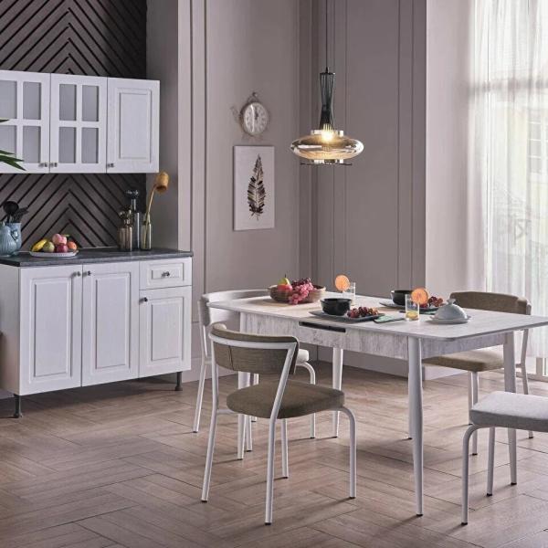 Marco Dining Table & Chair - White