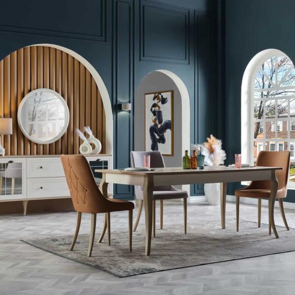 Lorea Mini Dining Table (Extendable) + Lorea Chair (6255)