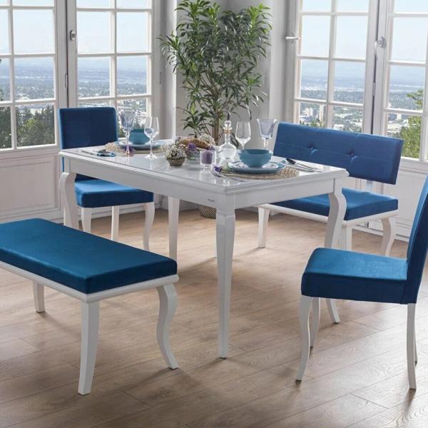 Goldie Dining Table & Chair - White