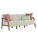 Gina 3 Seater Sofa - Walnut Style