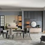 Cross Dining Table (Fixed) + Cross Chair (6286)