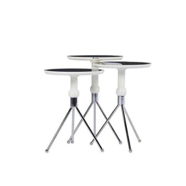 Blanca Nesting Table M - Chrome