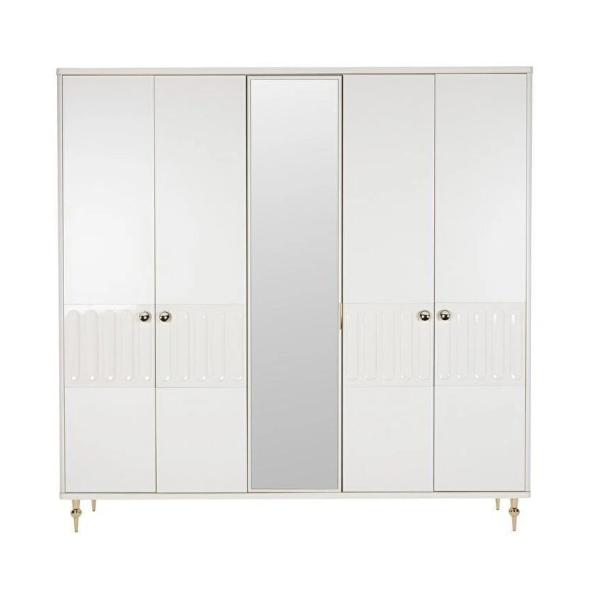 Blanca Mirror Wardrobe 5 Doors