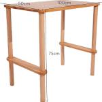100% Solid Beech Wood Desk, Computer Desk, Writing Desk, Stylish, Easy Assembly 100 * 50 * 75 Cm