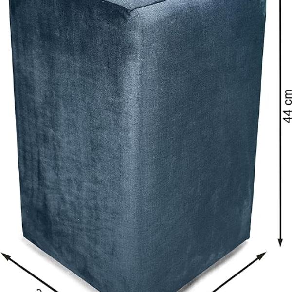 Ottoman Pouffe Footstool (Navy Blue)