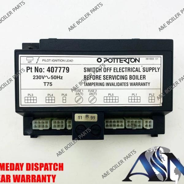 POTTERTON KINGFISHER MF 40 50 60 70 80 & 100 BOILER PCB 407779 WAS 900312