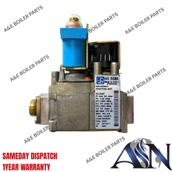 VAILLANT TURBOMAX PLUS 824 824/2 828 828/2 & PRO 24 28 E GAS VALVE 845053 053462