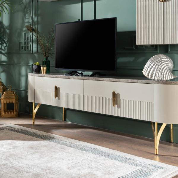Serra Tv Table - Gold