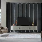 Serra Tv Table - Chrome