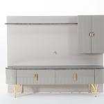 Serra Tv (Long Shelf Module) - Gold