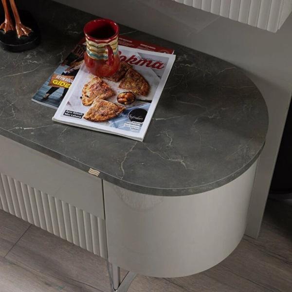 Serra Mini Tv Table - Chrome