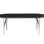 Serra Dining Table (Fixed) - Chrome