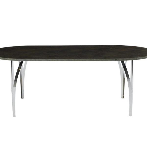 Serra Dining Table (Fixed) - Chrome