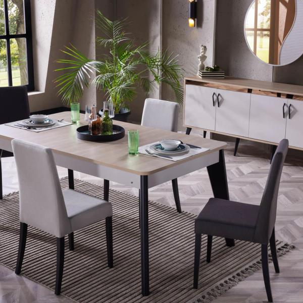 Serez Dining Table (Extendable) + Serez Chair (6275)