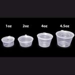 4oz Plastic Hinged Sauce Pots x500