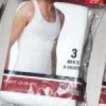Nusay Pack of 3 Ultra Soft Mens Vest 100% Cotton Singlet Vests Underwear Mens Vest Undershirt