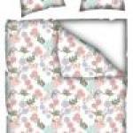 Bellamons Flannelette Single Quilt Duvet Cover Set With Pillowcases – Flower on White
