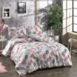 Bellamons Flannelette Single Quilt Duvet Cover Set With Pillowcases – Flower on White