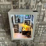 Personalized White Frame with Desk Lamp