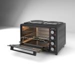 Ferre Turbo Mini Oven With 2 Plate - Black