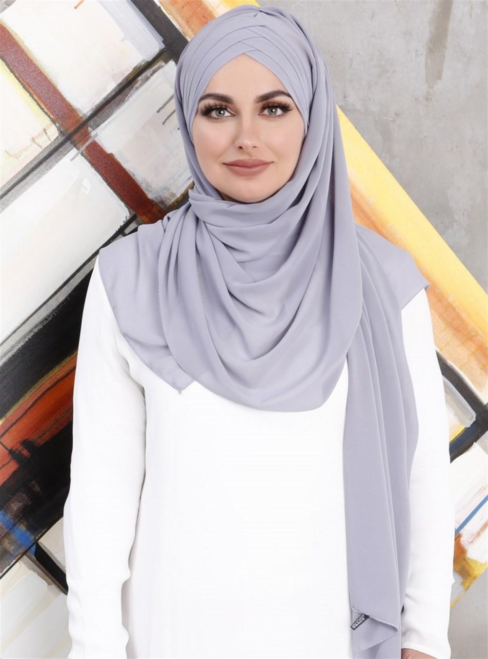 Hijab Chiffon Scarf Muslim Women Wear Accesoires Working Sport Hijab