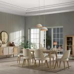 Mitra Dining Table (Extendable) + Mitra Chair (6281)