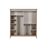 Cross Wardrobe Mini Sliding Doors