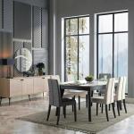 Cross Dining Table (Extendable) + Cross Chair (6286)