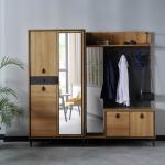 Vista Hall Shoes Cabinet With Coat Hooks