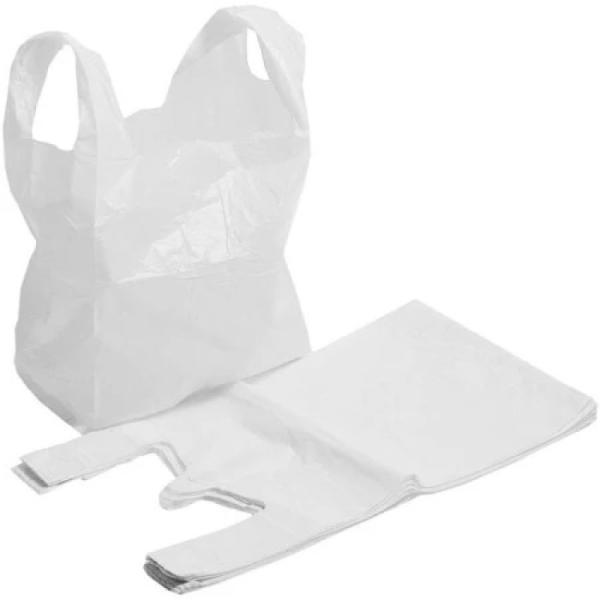 Jumbo White Plastic Carrier Bag x1000