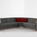 Star X Corner Sofa Embos Mink (3 Seater + 2 Seater + Corner Piece) - Clearance