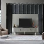 Serra Tv Unit - Chrome