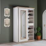 Elizya Hall Shoes Cabinet With Coat Hooks