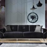 Serra 3 Seater Sofabed - Chrome