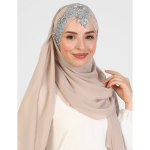 Luxury Hijab Muslim Women Head Turbans Scarf Foulard Hand Embroidered Practical Shawl