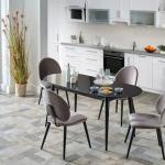 Nevada Dining Table & Chair - Black