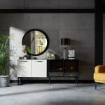 Mary Sideboard & Mirror - (White)