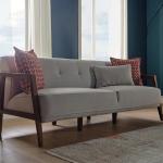 Gina 3 Seater Sofa - Walnut Style