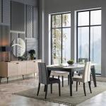 Cross Dining Table (Extendable) + Cross Chair (6286)