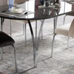 Serra Dining Table (Fixed) + Serra Chair (6234) - Chrome
