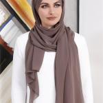 Hijab Chiffon Scarf Muslim Women Wear Accesoires Working Sport Hijab