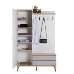 Lena Hall Shoes Cabinet With Coat Hooks