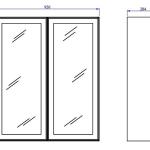 Viola Tv Unit - (Cabinet With Mirror Door)