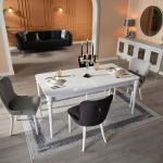 Platin Dining Table (Extendable) + Platin Chair (6283)