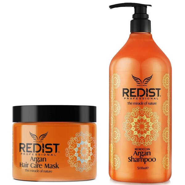 Redist Argan Shampoo 500ml & Hair Care Argan Mask 500ml