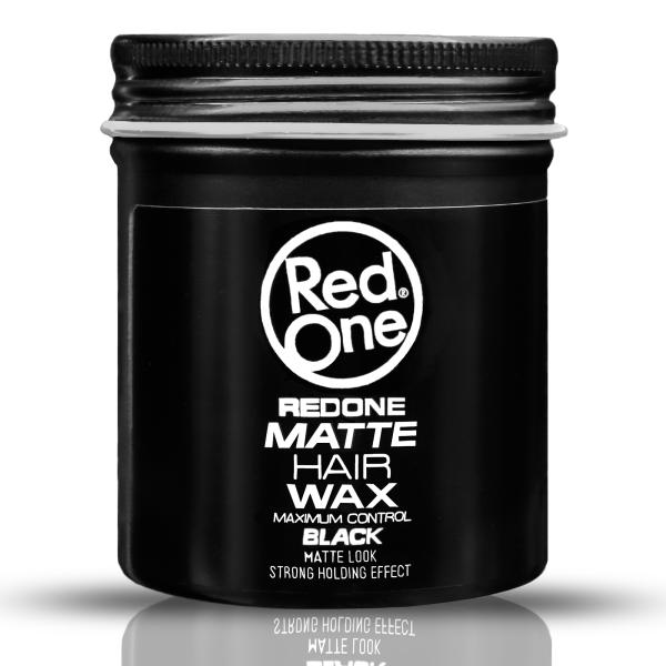 Red One Matte Hair Wax Black 100ml