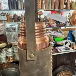 100% Genuine Leather Copper Flask Case
