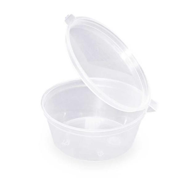 2oz Plastic Hinged Sauce pot x1000