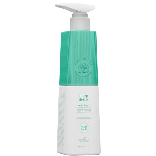 Deep Detox Conditioner for Normal to Greasy Hair, 503ml | Green Tea & Avocado Extracts