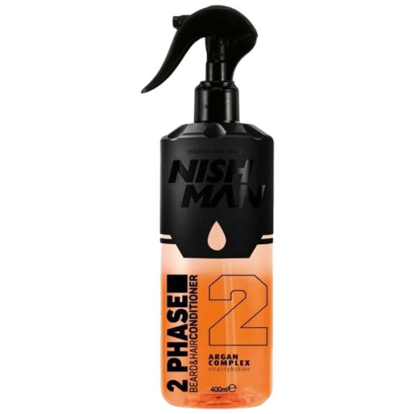 NISHMAN Hair and Beard Conditioner Spray 400 ml (Argan)